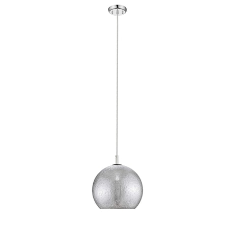 Z-Lite Nimbus 1 Light Pendant, Chrome & Mirror 916-12CH